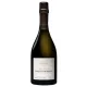Bottle of Champagne Pertois-Moriset Les Quatre Terroirs Brut Blanc de Blancs Grand Cru on a neutral background