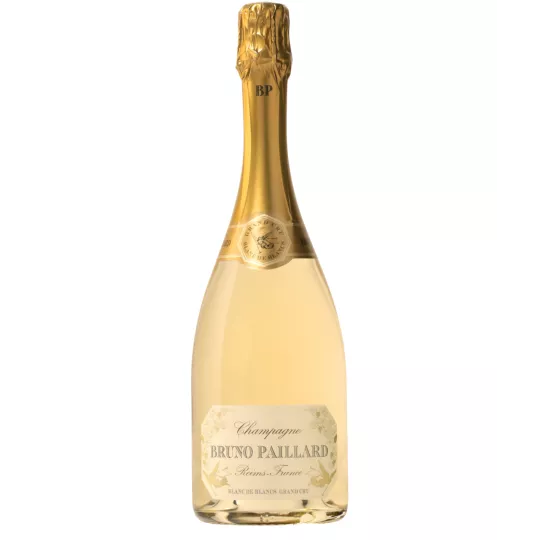 Bottle of Champagne Bruno Paillard Blanc de Blancs Grand Cru, front view