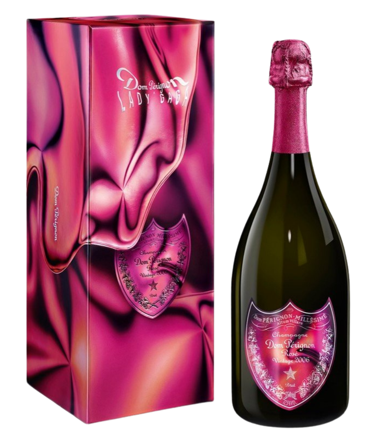 DOM PERIGNON champagne Limited Edition Lady Gaga Rosé 2006 vintage