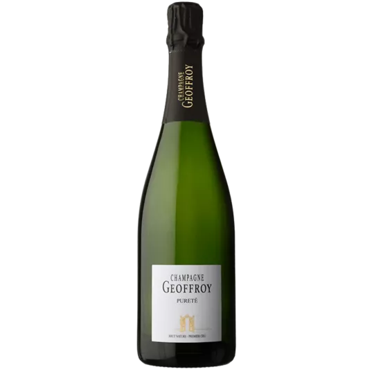 Bottle of Champagne René Geoffroy Premier Cru Pureté Extra-Brut Zéro Dosage, front view