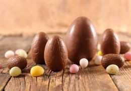 Luxury Hand-Painted Champagne Chocolate Easter Eggs