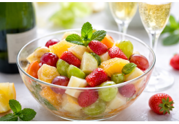 Fresh Fruit Salad with Champagne